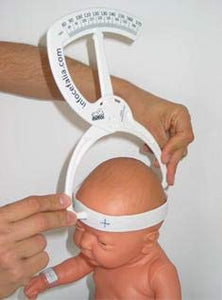 Elastic Measuring Band for Craniometer - Flat Head Measurement Tools (Pack of 10pc)
