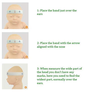 Elastic Measuring Band for Craniometer - Flat Head Measurement Tools (Pack of 10pc)
