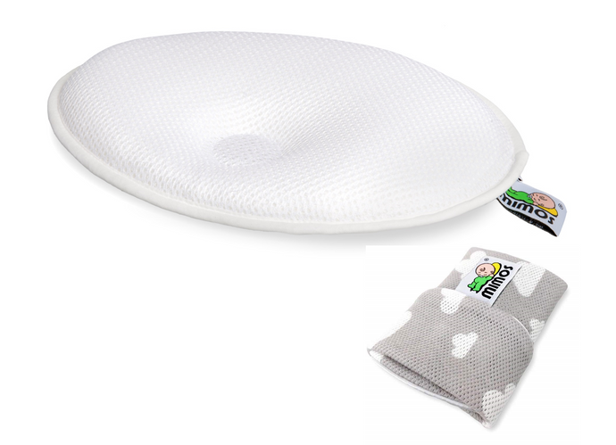 Mimos Pillow Bundle - 2 Items - Pillow and a Cover (Grey Cloud)