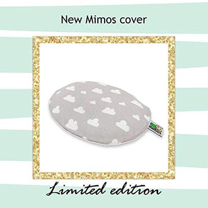 Mimos Pillow Bundle - 2 Items - Pillow and a Cover (Grey Cloud)